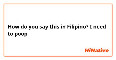 craps in tagalog|How to say crap in Filipino .